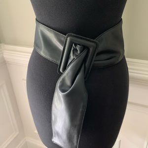 Vegan leather belt